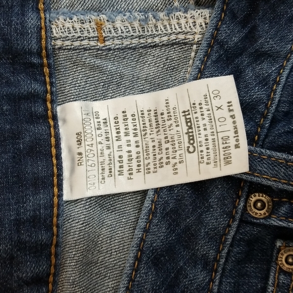 Carhartt Women's Blue Denim Jeans size 10 - Picture 9 of 10